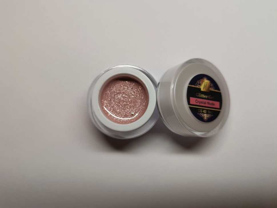 Glitter Gel "Crystal Nude" 5ml (TPO/HEMA-free)