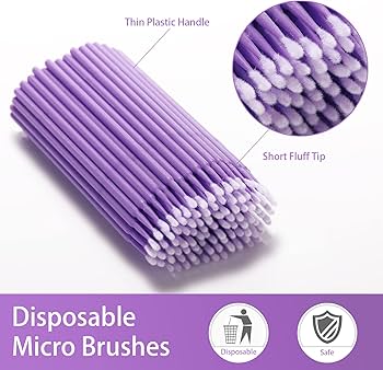 Microbürsten 10/100 Stk in lila