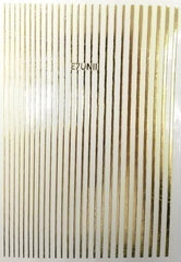 Sticker dehnbare Streifen gold von LAQUE