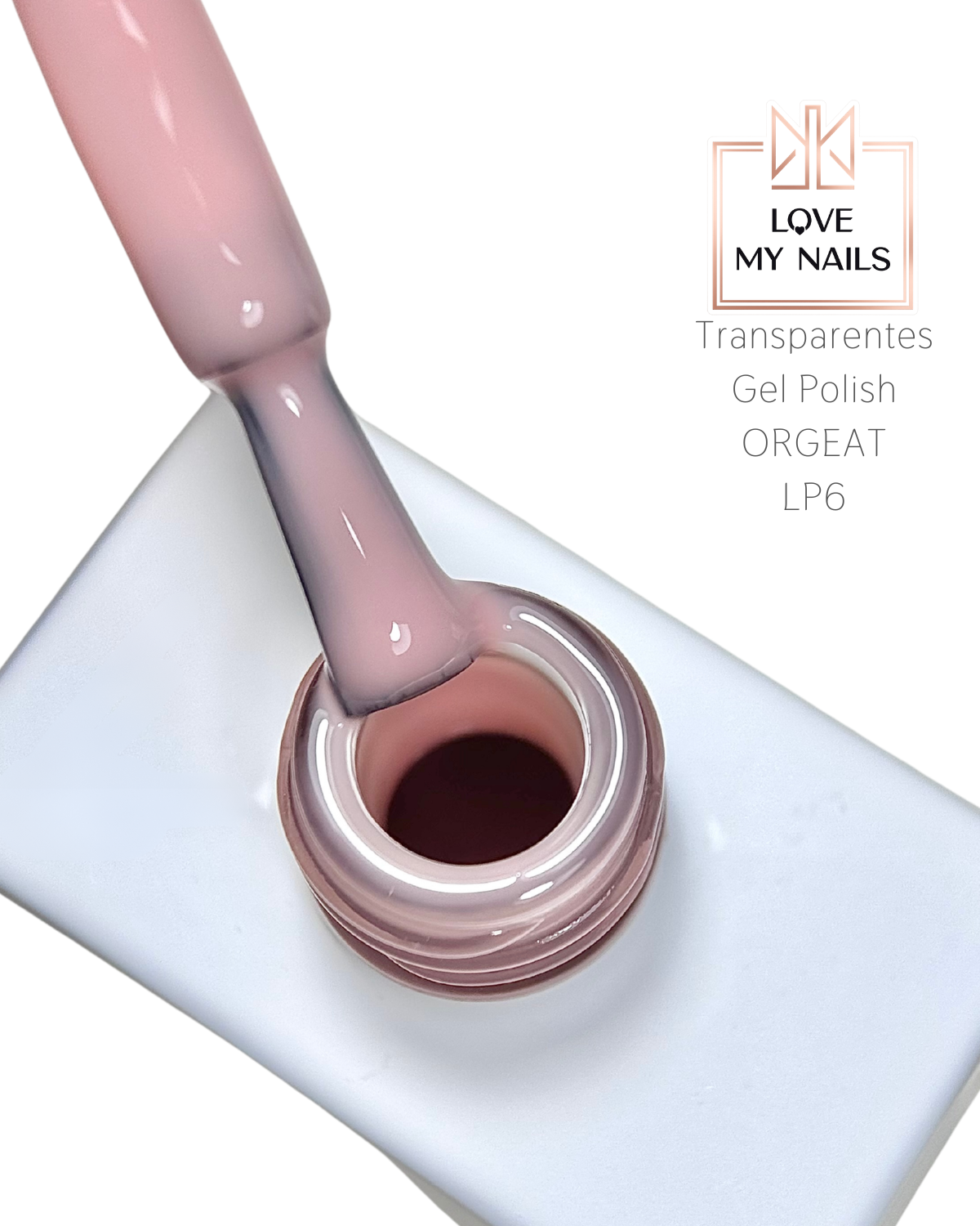 Transparentes Gel Polish "ORGEAT" SYRUP Collection 12ml