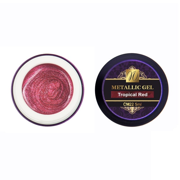 Metallic Gel "Tropical Red" 5ml
