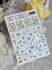 Slider mit Folie (Wasserlösliche Aufkleber) von VS Nails 205 COMBI FOIL