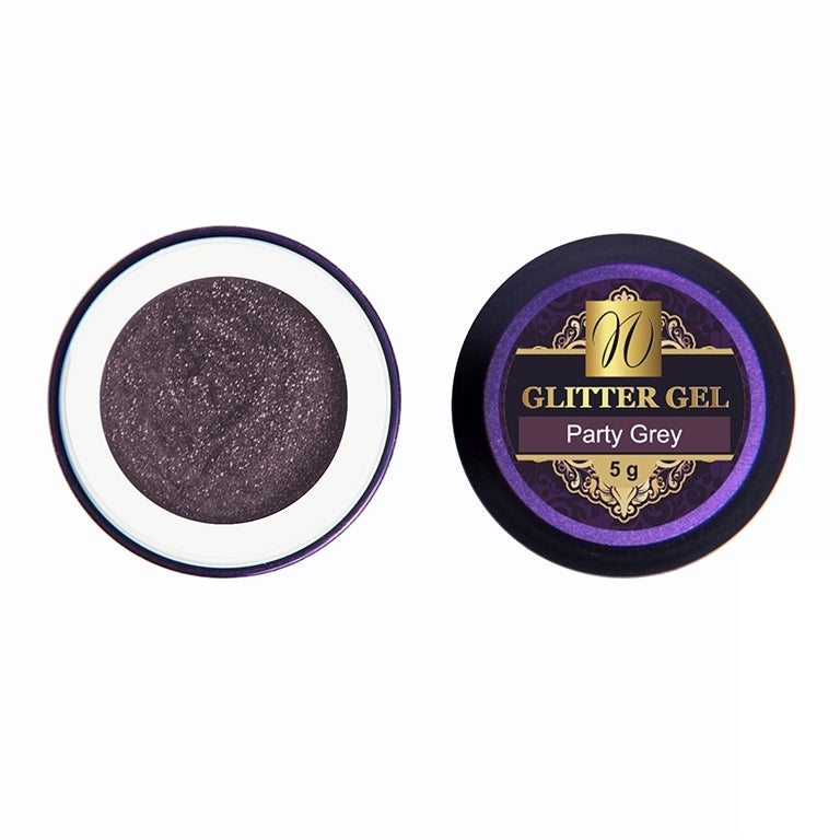 Glitter Gel "Party Grey" 5ml (TPO/HEMA-free)