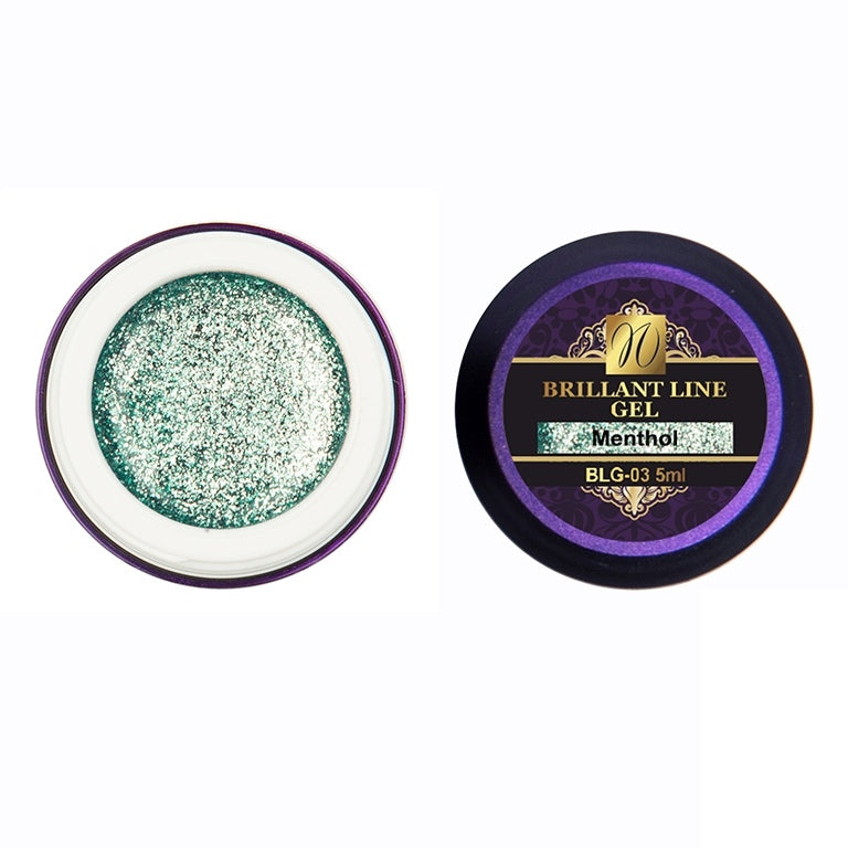 Extrem-Glitter Gel "Menthol" (Brillant-Line) 5ml (TPO/HEMA-free)