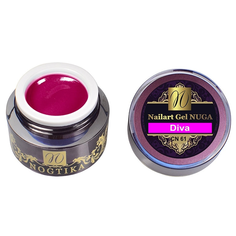 Nailart Farbgel NUGA (ohne Schwitzschicht) "Diva" (TPO-free)
