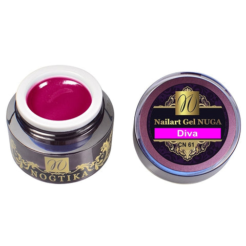 Nailart Color Gel NUGA (without sweat layer) 'Diva'