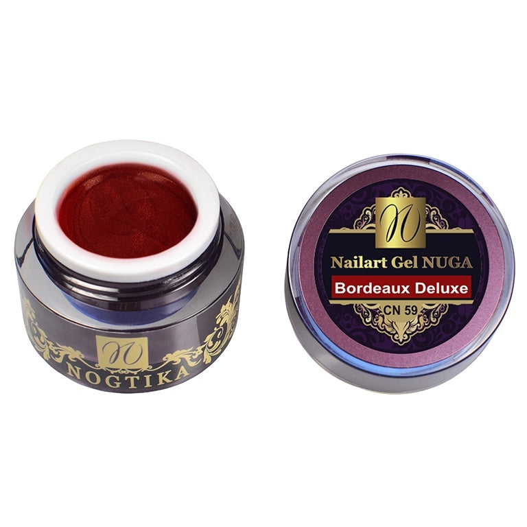 Nailart Farbgel NUGA (ohne Schwitzschicht) "Bordeaux Deluxe" (TPO-free)
