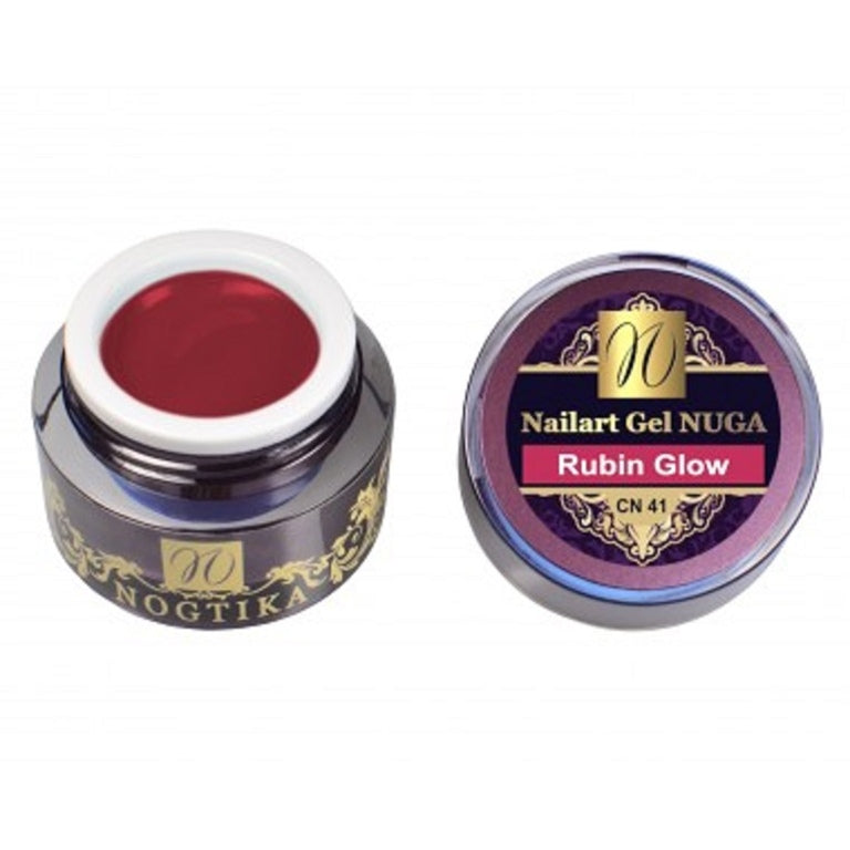 Nailart Farbgel NUGA (ohne Schwitzschicht) "Rubin Glow" (TPO-free)