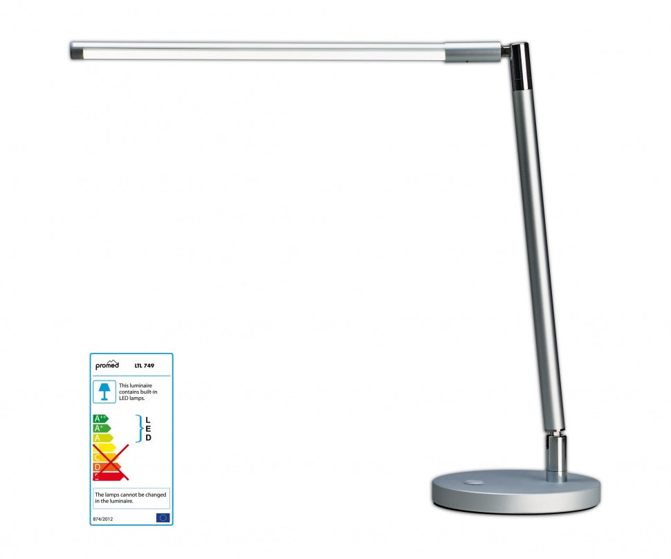 PROMED Lampada da tavolo LED colore argento
