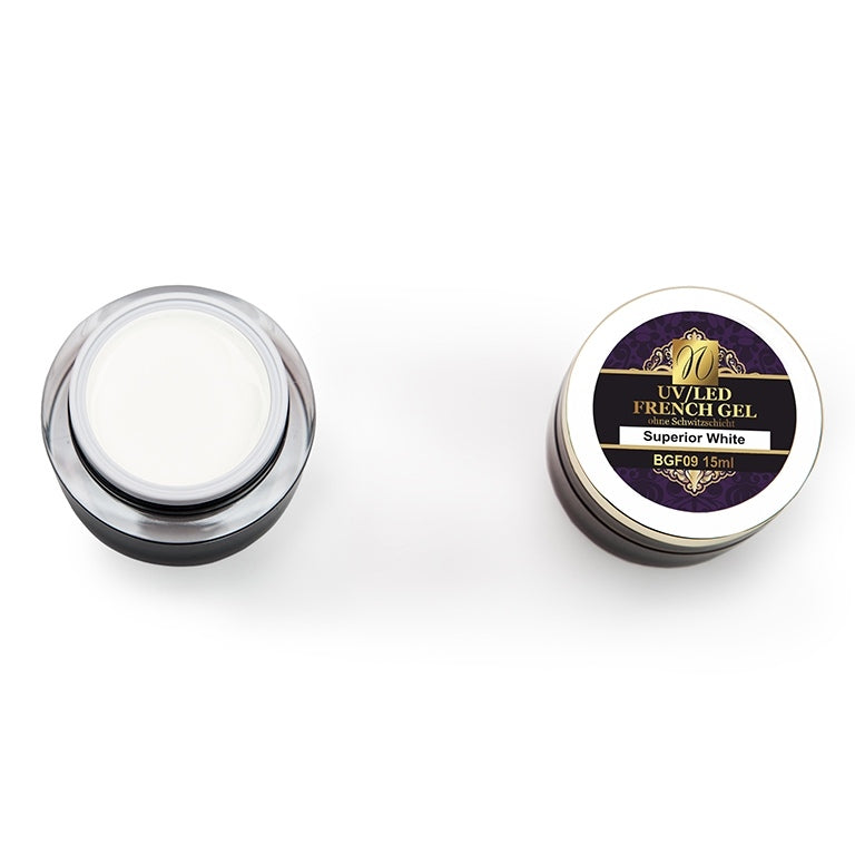 UV/LED French Gel "Superior White" 15ml (ohne Schwitzschicht) (TPO-free)