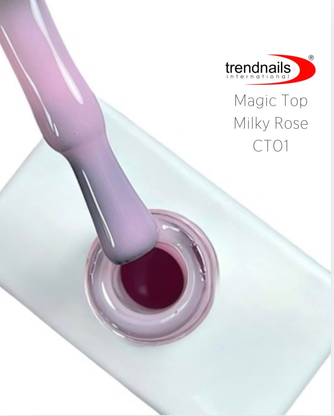 Magic Top No Wipe Versiegler Milky Rose 12ml von Trendnails