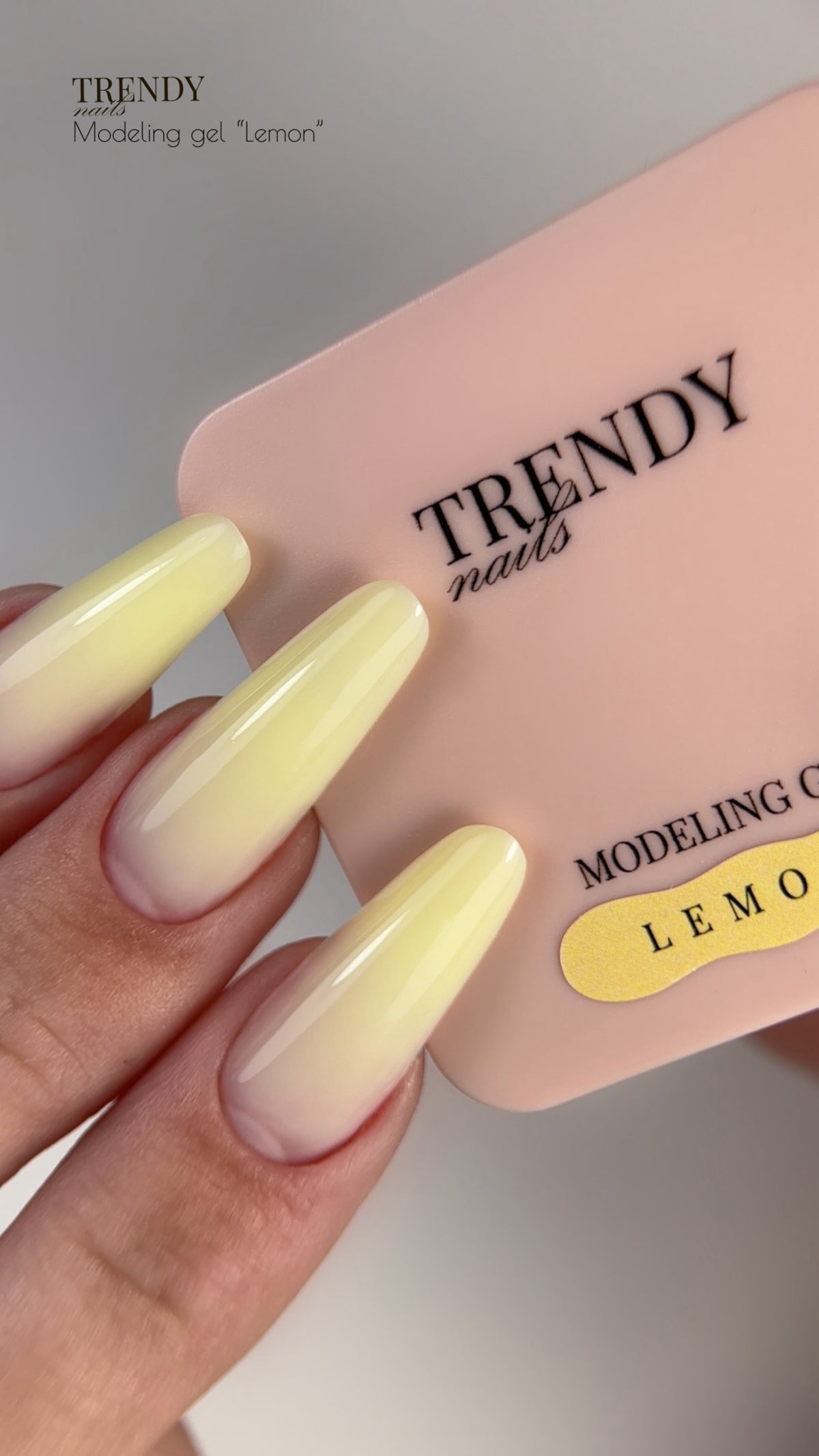 Гелевое моделирование саморазглаживающее «Лимон» от Trendy Nails (15/30 мл)