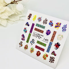 Sticker Design RF149 Serpente (Adesivi solubili in acqua) Slider