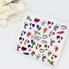 Sticker Design RF039 Gesichter (Wasserlösliche Aufkleber) Слайдер