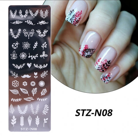 Stamping Platte Schablone Sommer STZ-N08