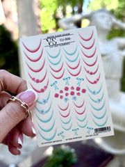 Slider CUT OUT ohne Auschneiden (Wasserlösliche Aufkleber) CU6 von VS Nails