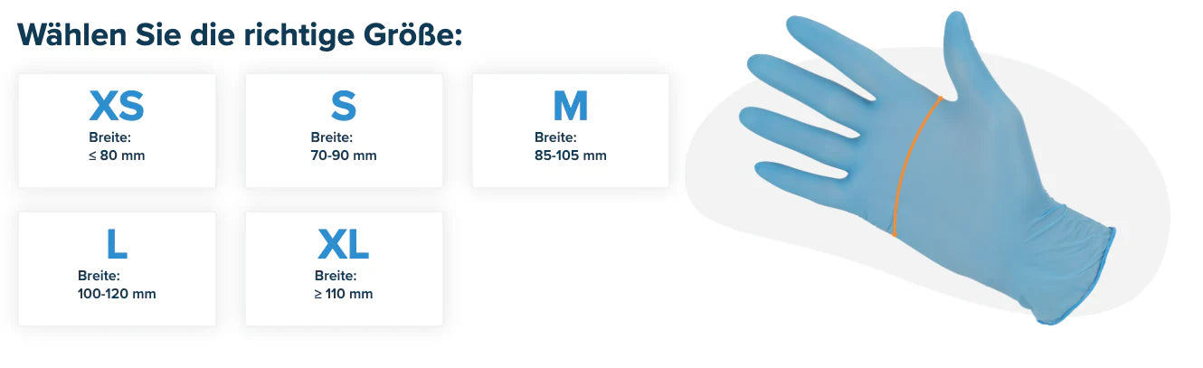 Powder-free nitrile gloves black