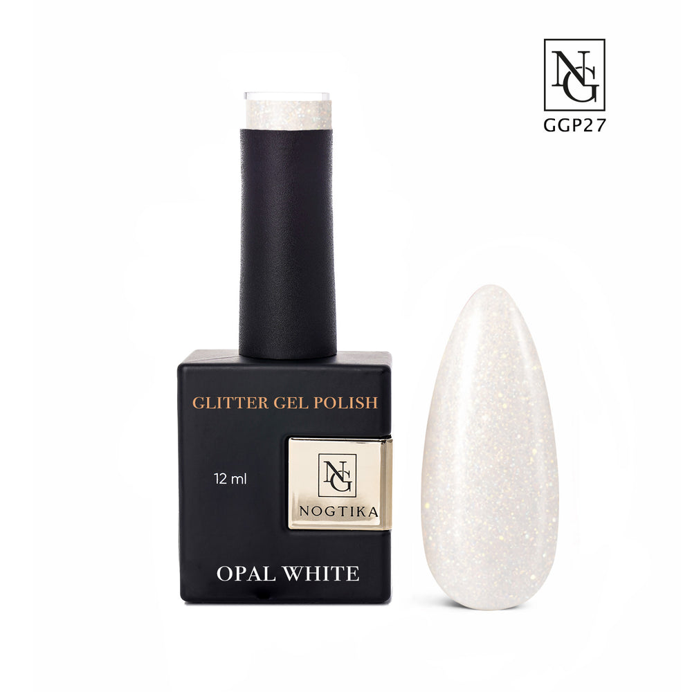Glitter Gel Polish Opal White Nr. GGP27 (12ml) TPO-free