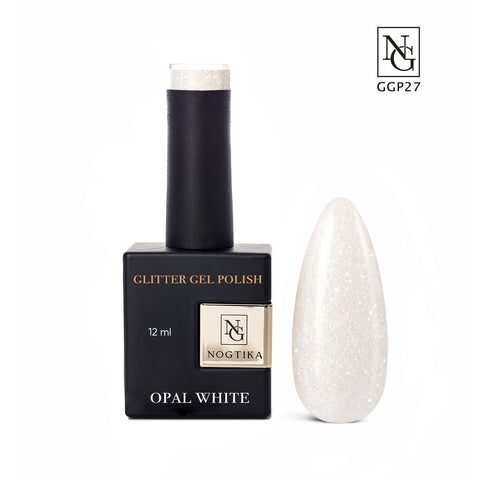 Glitter Gel Polish Opal White Nr. GGP27 (12ml) TPO-free