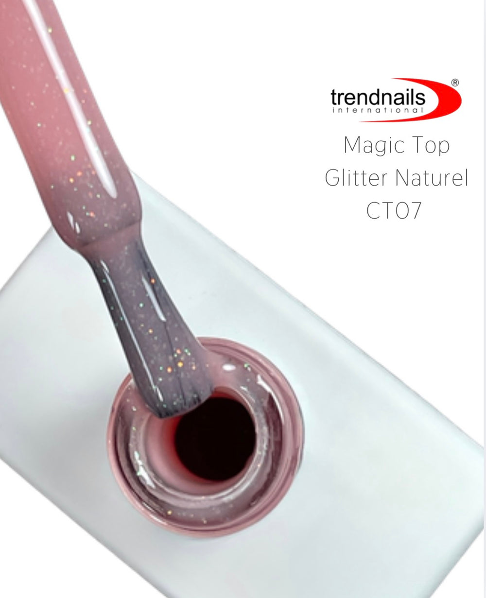 Magic Top No Wipe Versiegler Glitter Naturel 12ml von Trendnails TPO/HEMA-free
