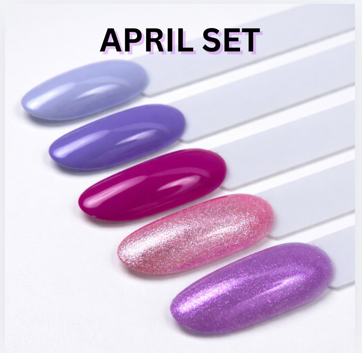 April Set 5x 12ml Gel Polish von Nogtika
