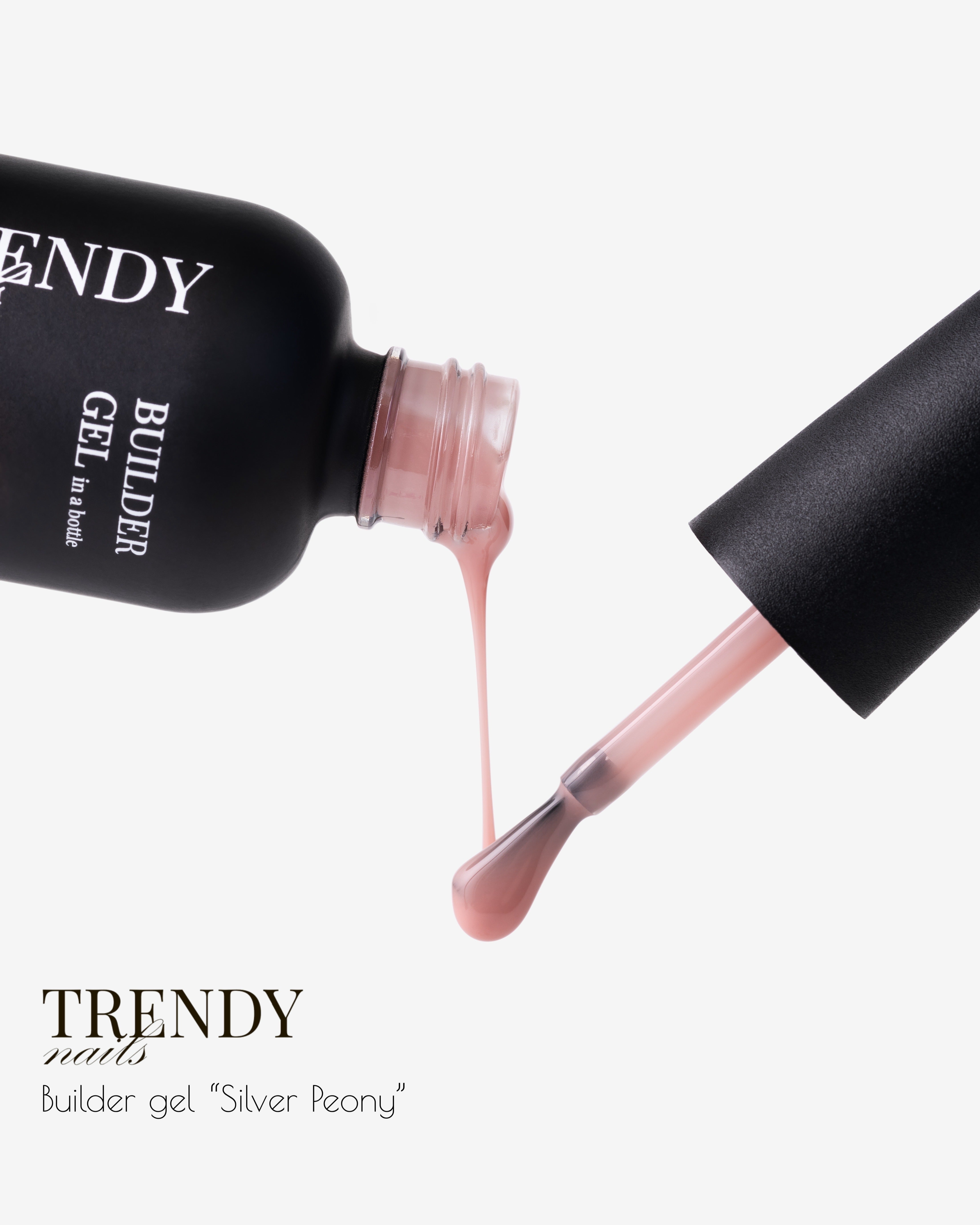 Builder Gel in the bottle Silver Peony by Trendy Nails 15/30ml (self-leveling)