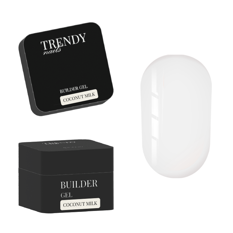 Builder Gel nella bottiglia Latte di cocco di Trendy Nails 15ml/ 30 ml (auto-livellante)