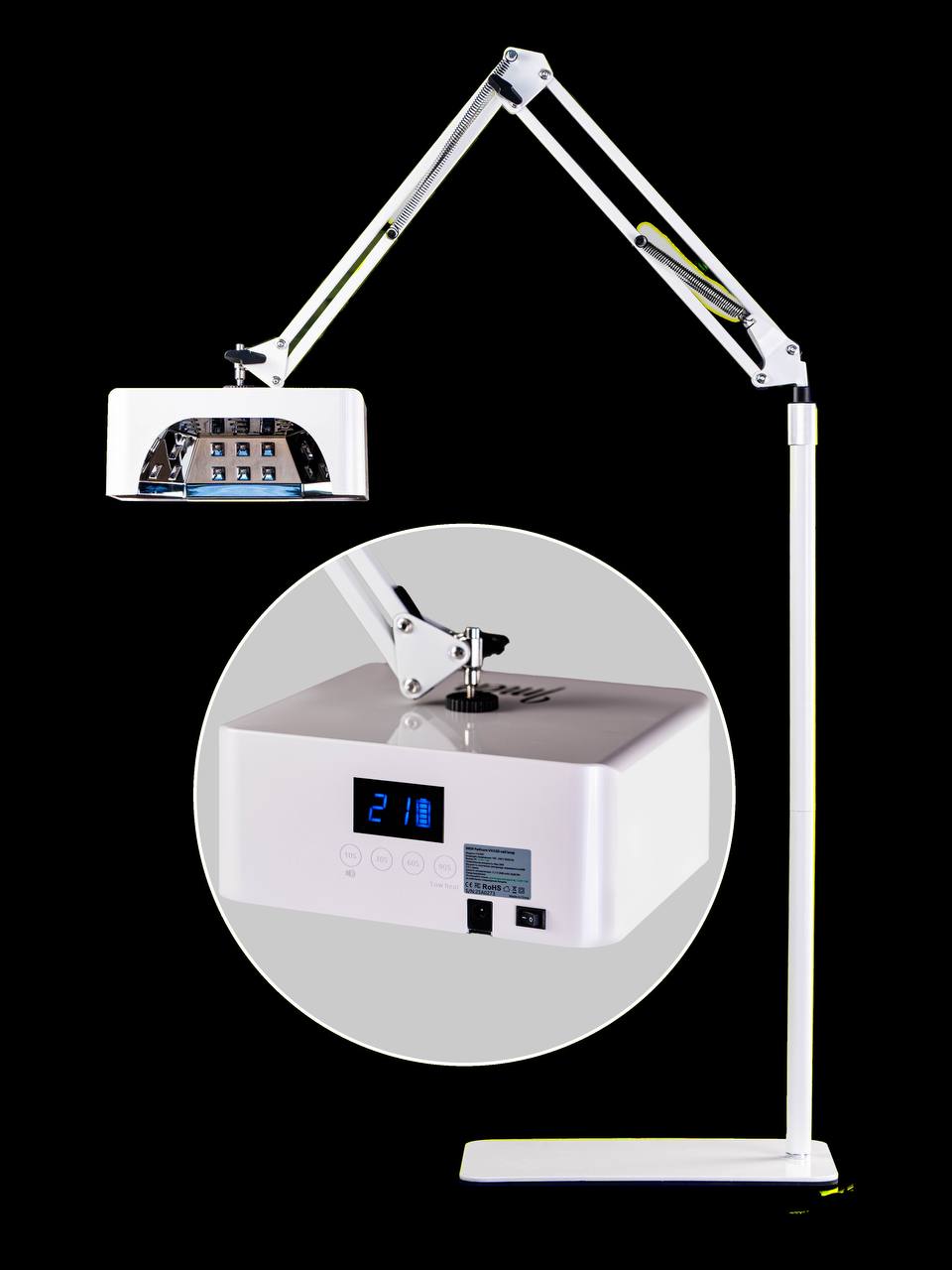 Professional Pedicure UV/LED Lampe von IMEN + Gratis R2GO MIX 10 TYPES