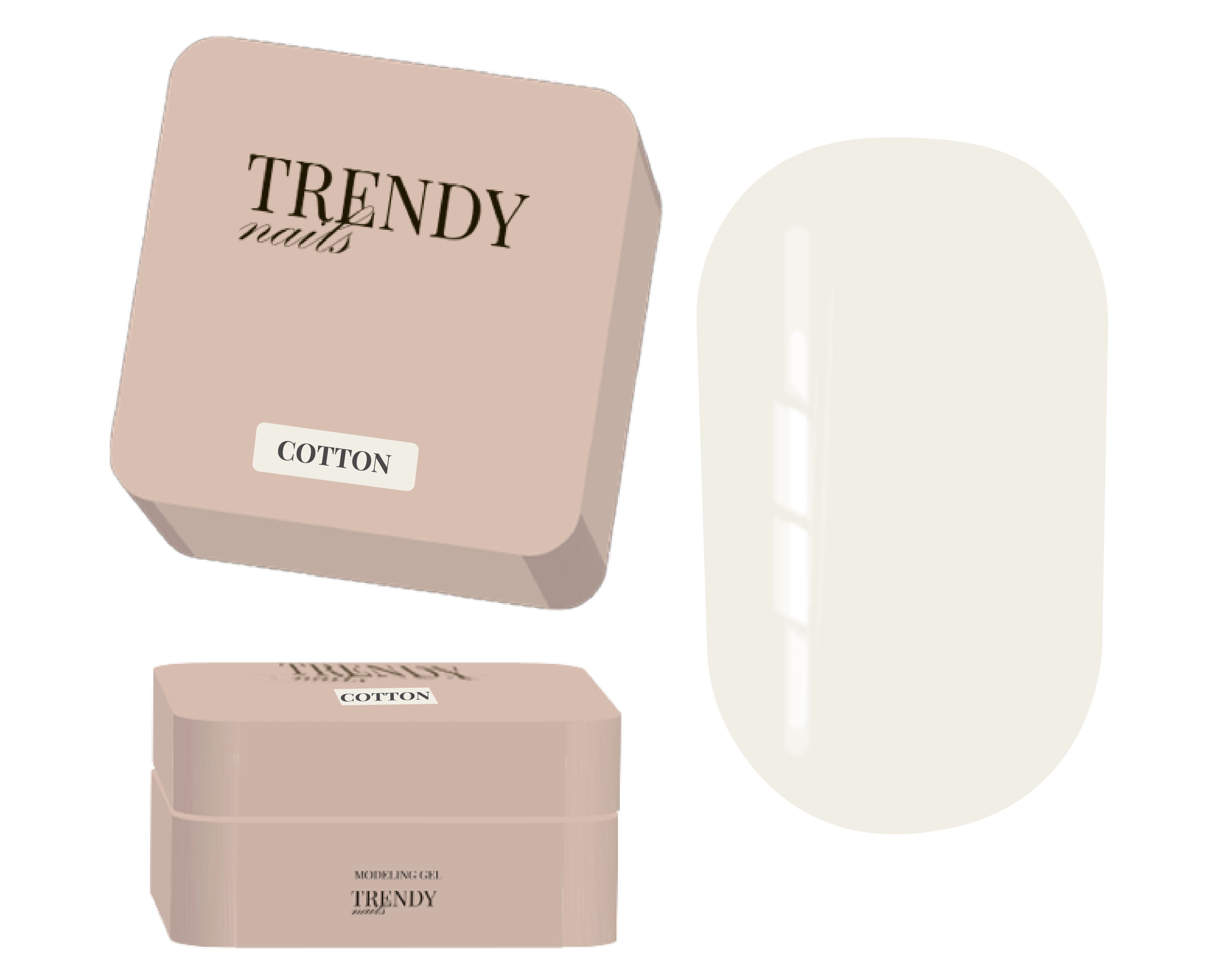Modeling Gel Cotton von Trendnails 15ml