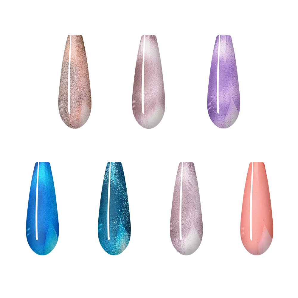 7x8ml Set of Cat Eye Gel SCOTTISH FOLD von IMEN