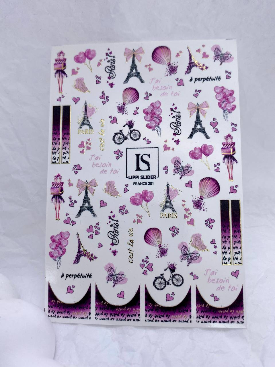 Slider "France" 291 (Wasserlösliche Aufkleber) von Lippi Slider