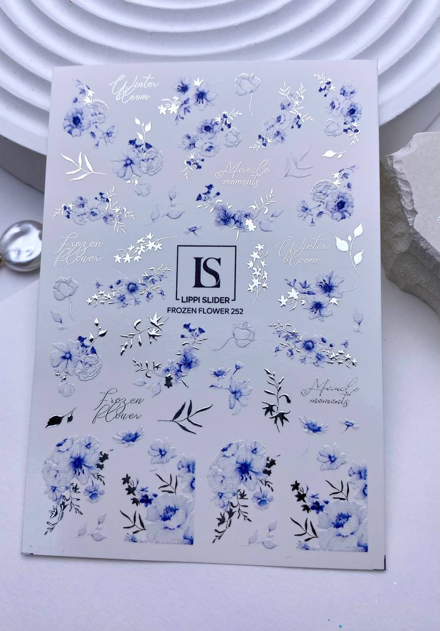 Slider "Frozen Flower" 252 (Wasserlösliche Aufkleber) von Lippi Slider