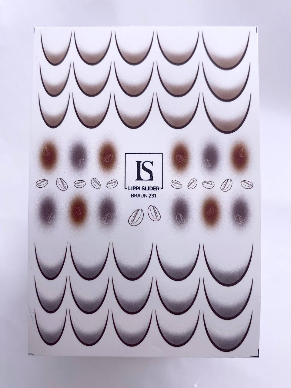 Slider "Braun" 231 (Wasserlösliche Aufkleber) von Lippi Slider