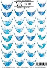 Slider CUT OUT (Wasserlösliche Aufkleber) 01 von VS Nails