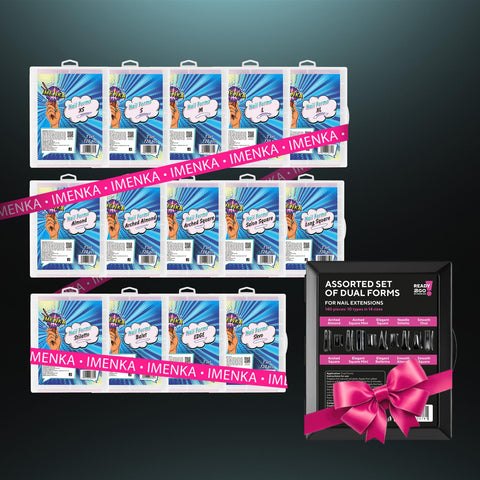 14 Nail Forms Imenka  + MIX R2GO Set von MARIS