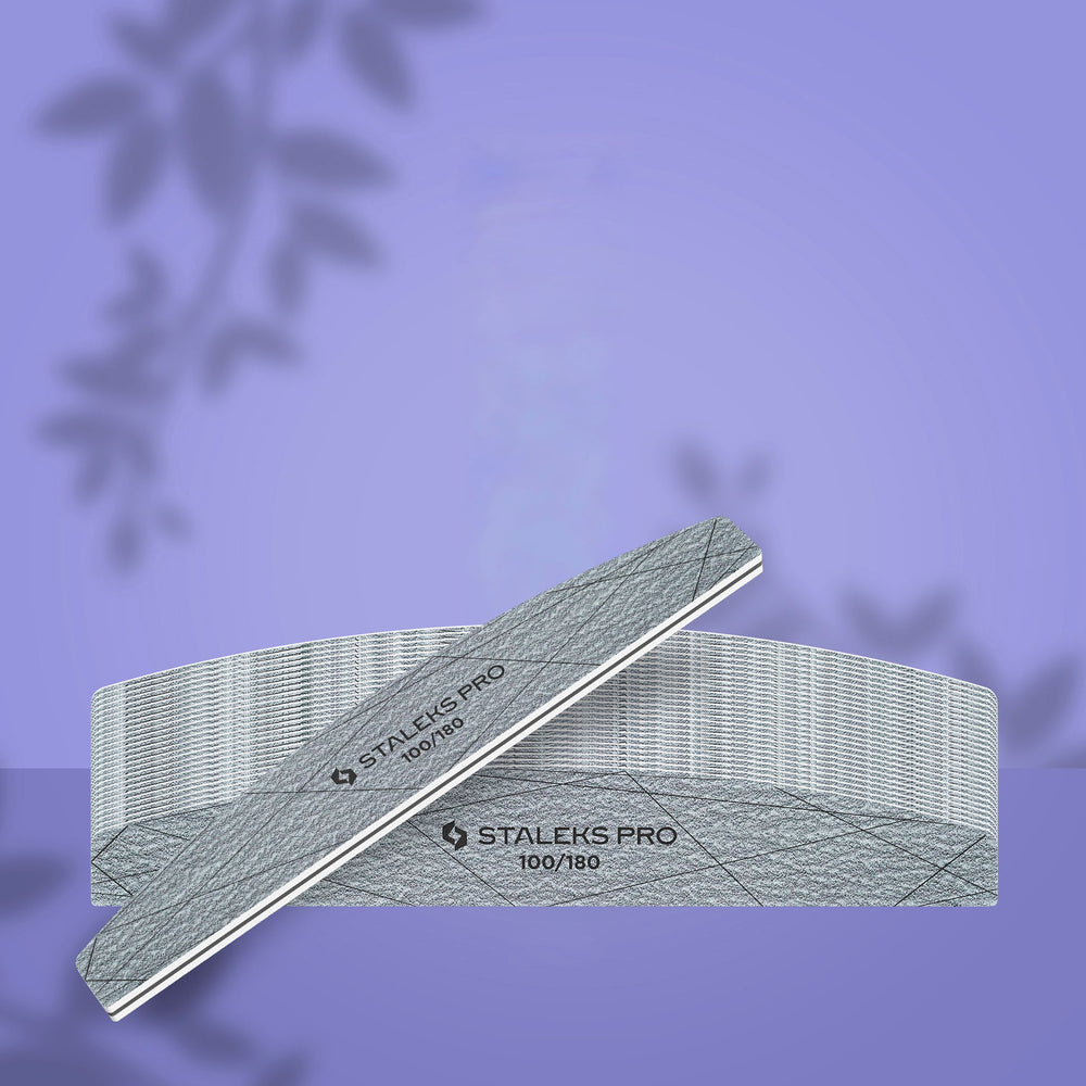 Staleks emery board nail file 100 to 240 grit, 25 pcs.