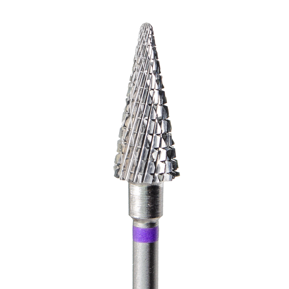 Fräseraufsatz Hartmetall Bit Rundkegel spitz (violett) grob von KMIZ