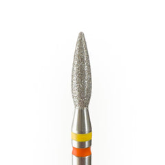 TWIN Flamme Diamant Bit (rot/gelb) fein-sehr fein 2,3mm von KMIZ