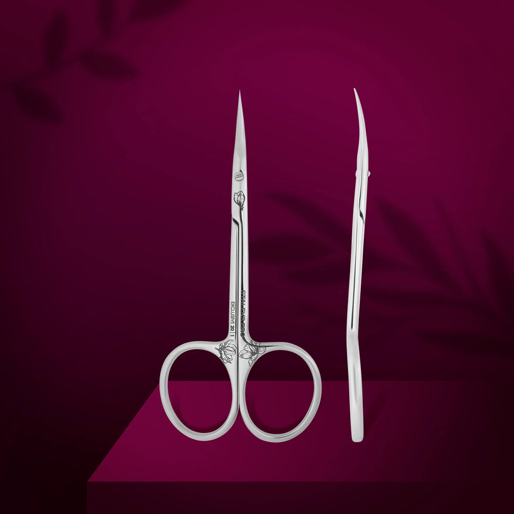 Cuticle scissors 'Magnolia / Zebra' SX-20/1 STALEKS EXCLUSIVE