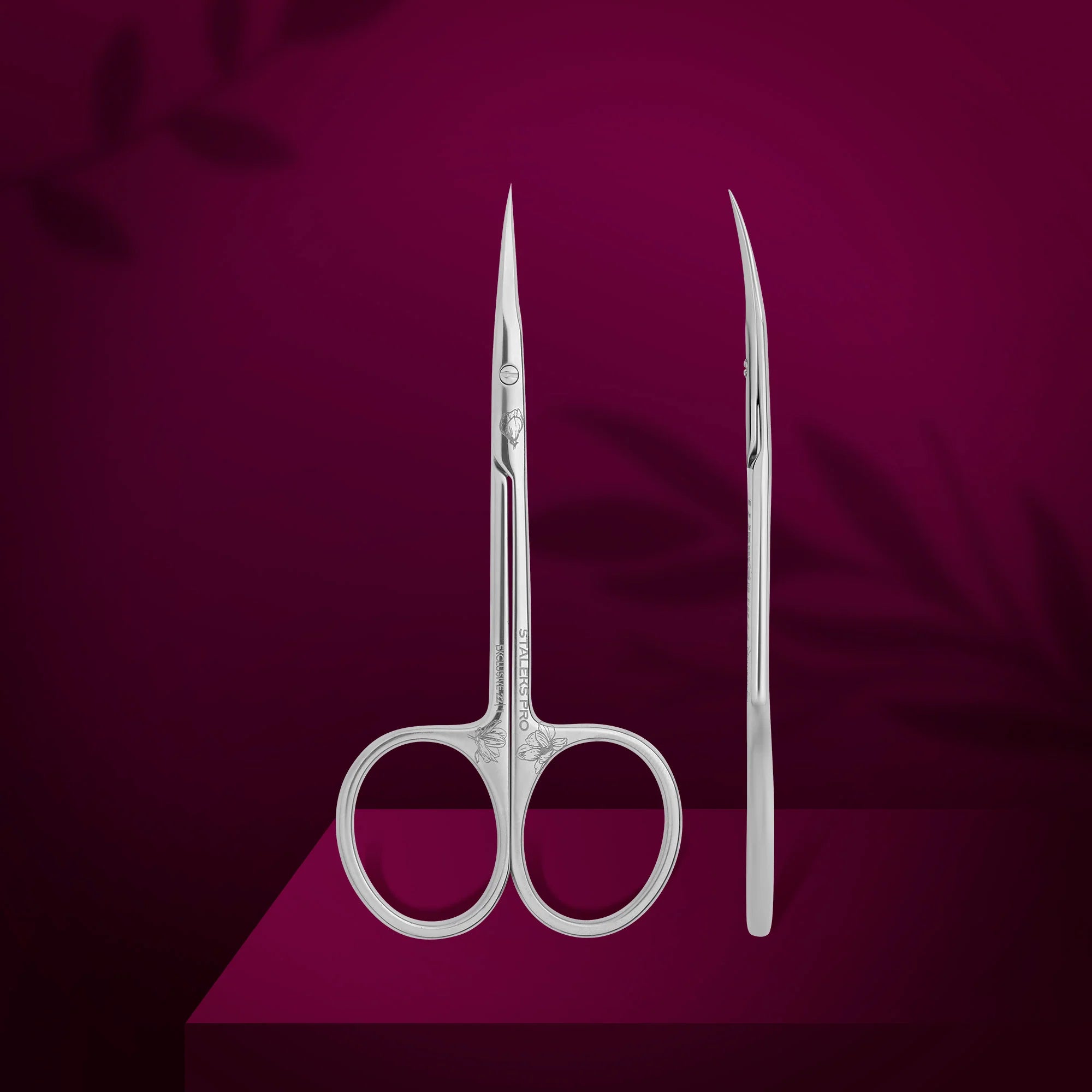 Professional cuticle scissors 'Magnolia / Zebra' SX-22/1 STALEKS EXCLUSIVE