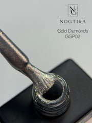 Glitter Gel Polish GOLD DIAMONDS Nr.GGP2 (12ml) TPO-free