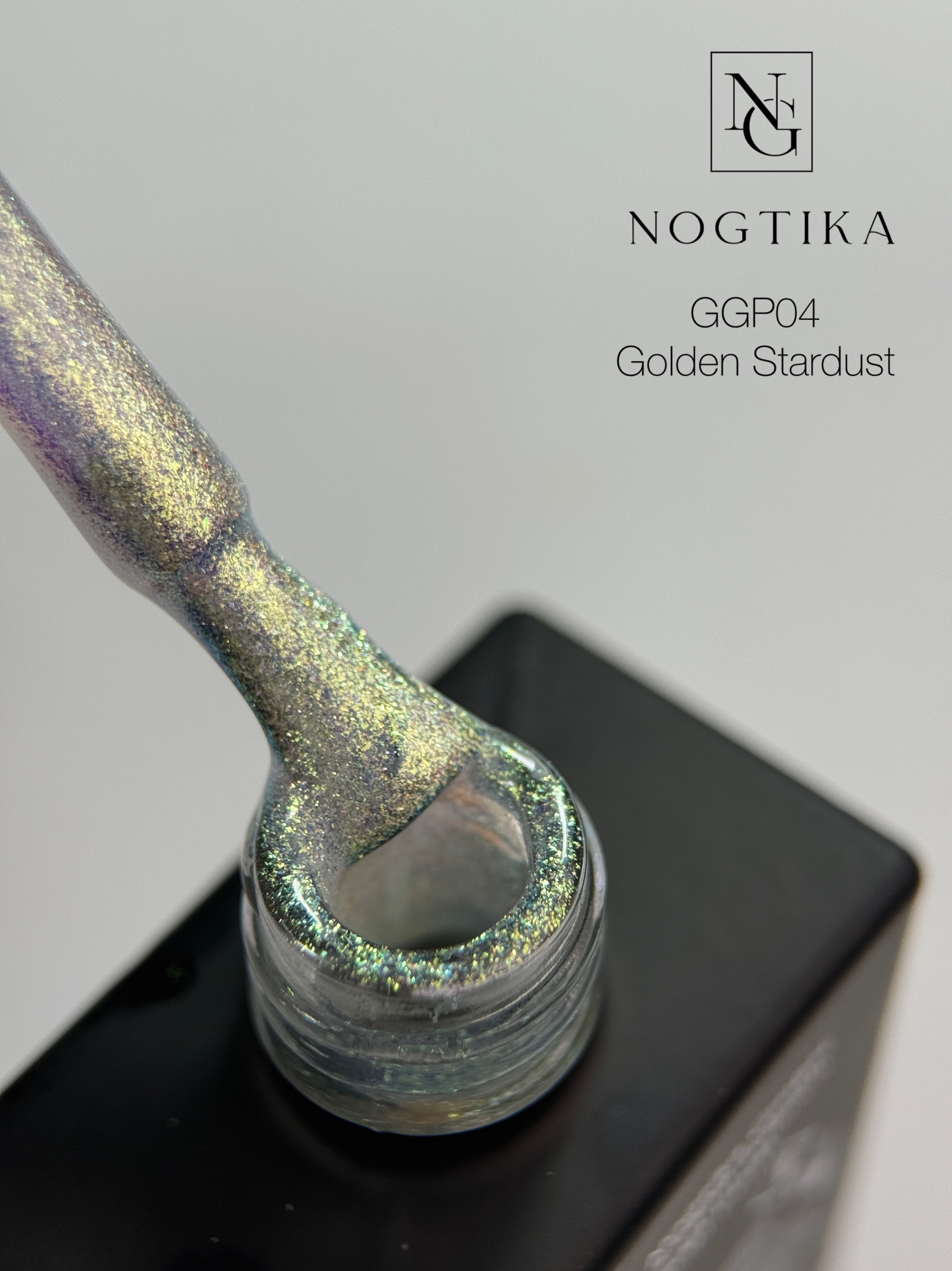 Glitter Gel Polish GOLDEN STARDUST Nr.GGP4 (12ml) TPO-free