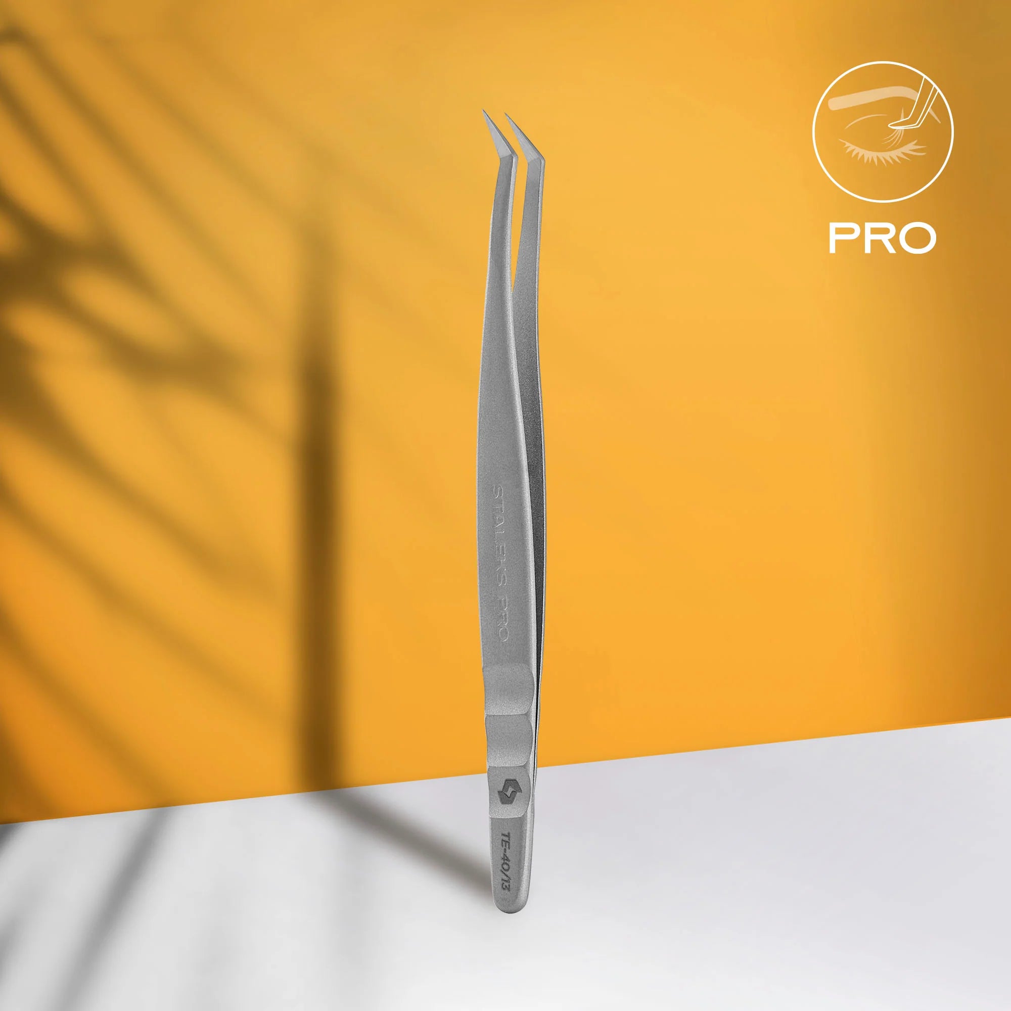 Eyelash tweezers TE-40/13 (110 mm) STALEKS EXPERT