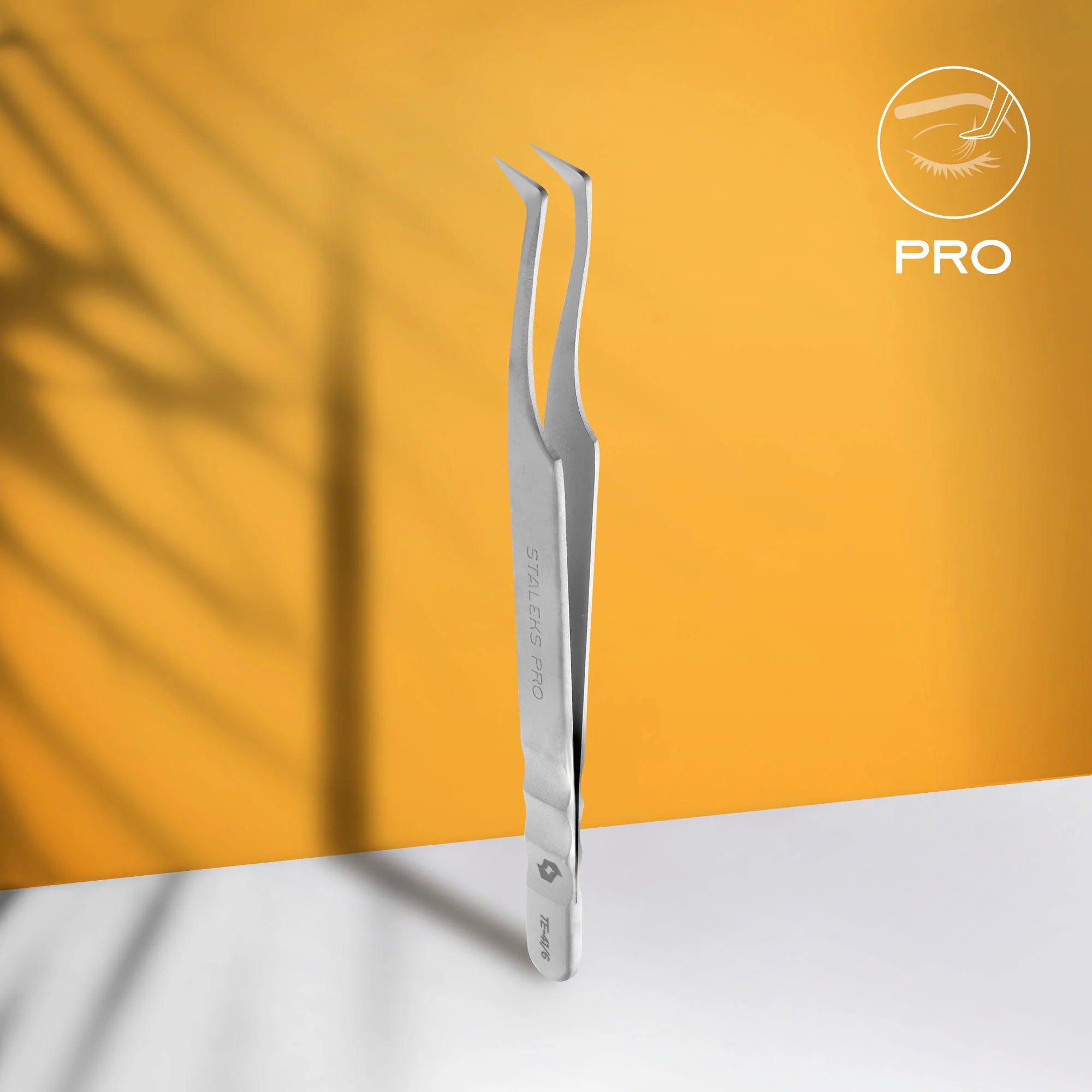 Eyelash tweezers TE-41/6 (110 mm) STALEKS EXPERT