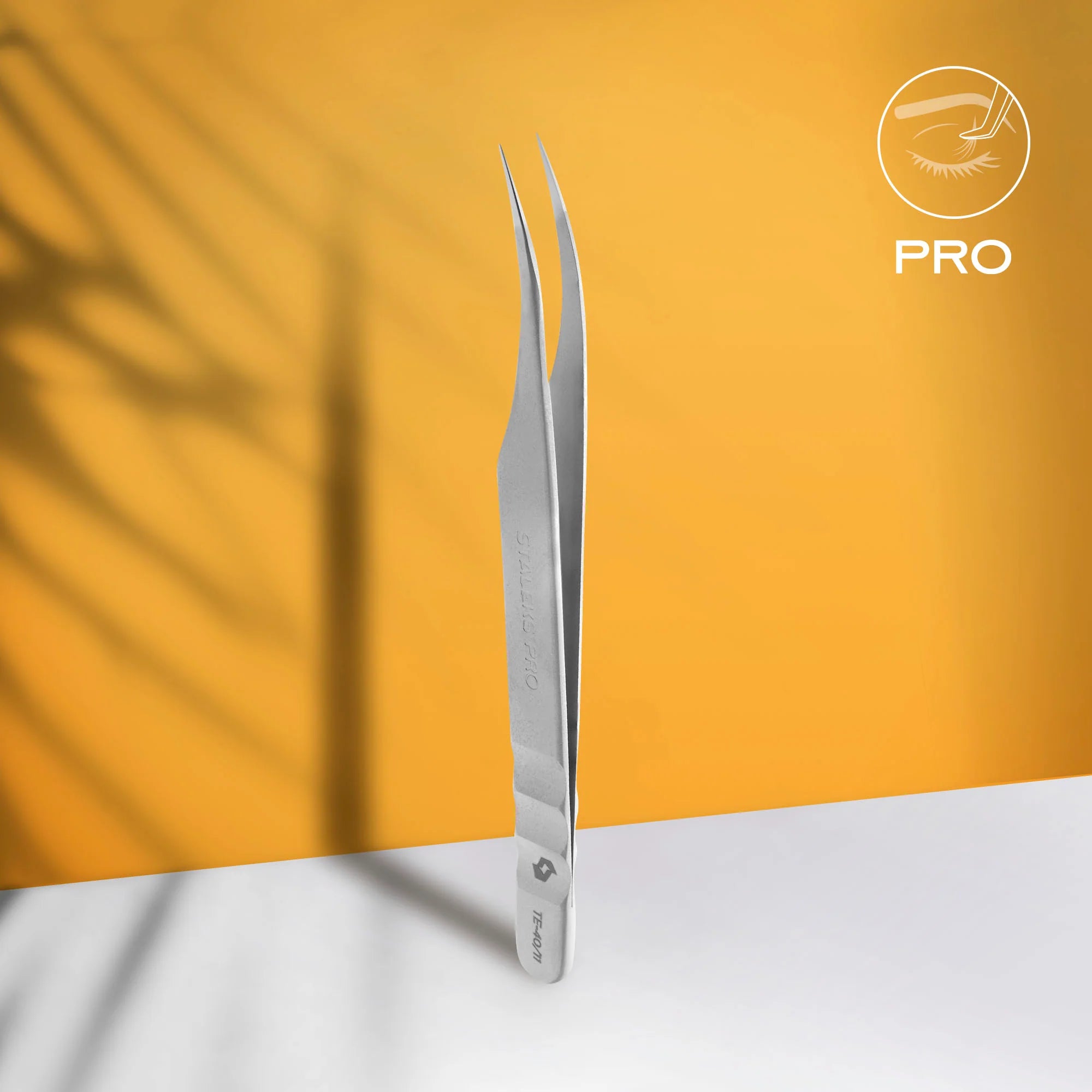 Eyelash tweezers TE-40/11 (110 mm) STALEKS EXPERT
