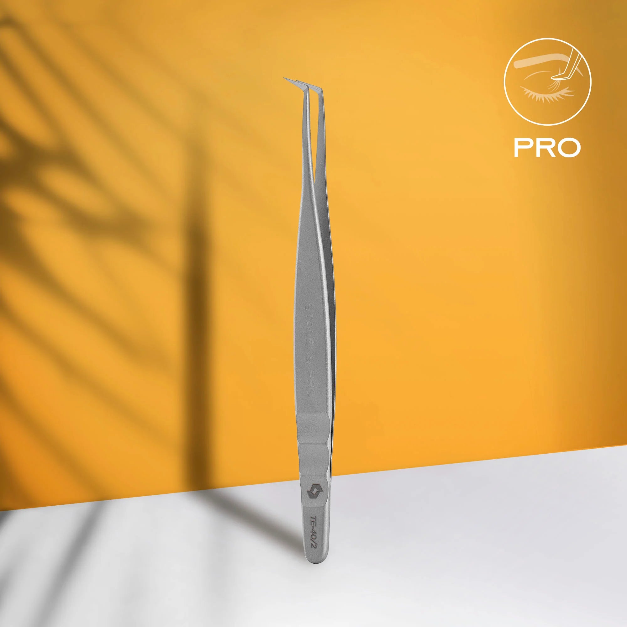 Eyelash tweezers TE-40/2 (110mm) STALEKS EXPERT
