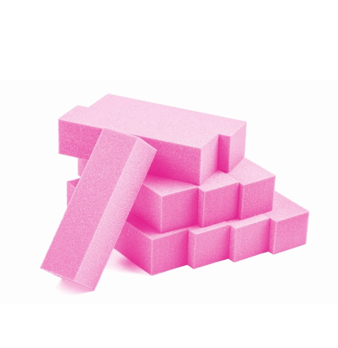 Weiche Buffer/Schleifblock rosa mit Glitzer