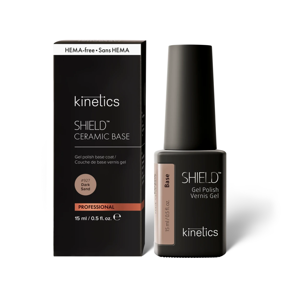 Neu Kinetics SHIELD Ceramic Base Dark Sand Nr.927 15ml HEMA frei
