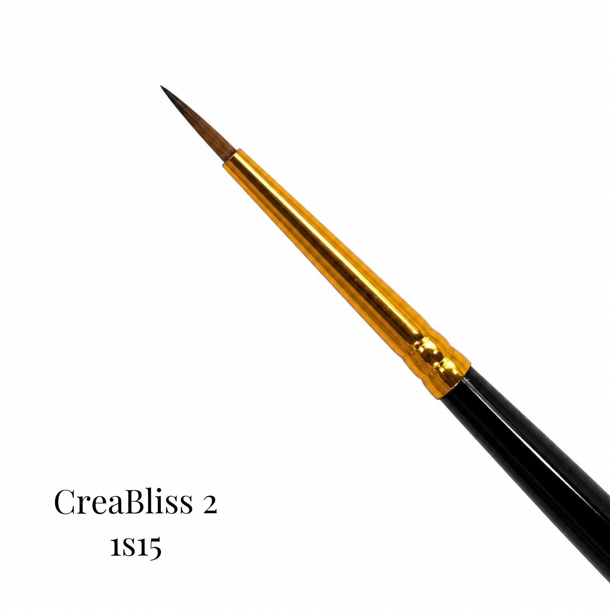 Пенсел для дизайна ногтей 1S15 (размер 00/1/2) Creabliss