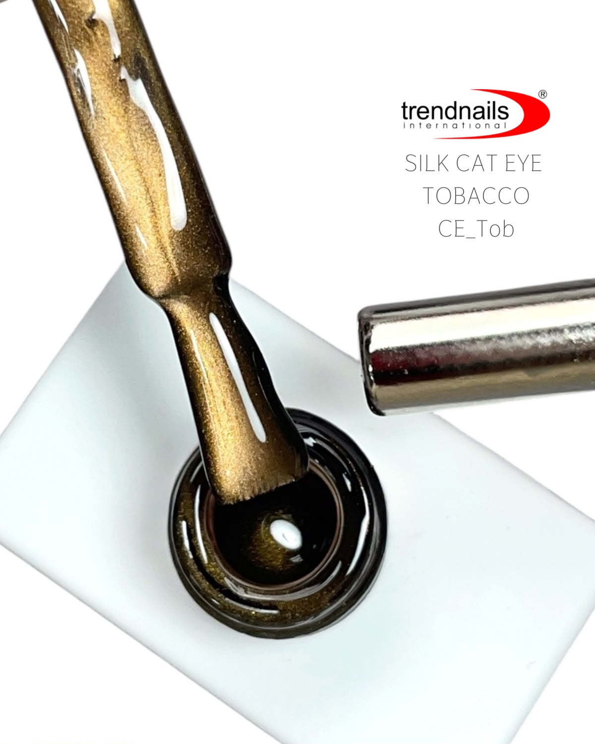 Silk Cat Eye Gel Polish "TOBACCO" 12 ml von Trendnails TPO-Free